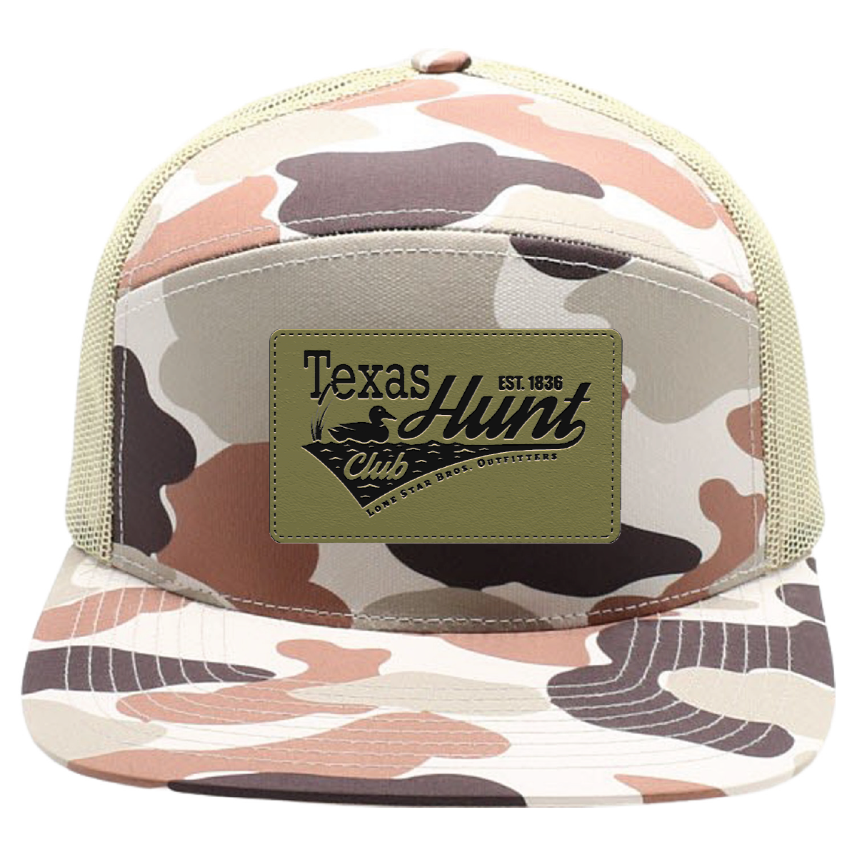 Bros. Hunt Club Camo Cap 7 panel
