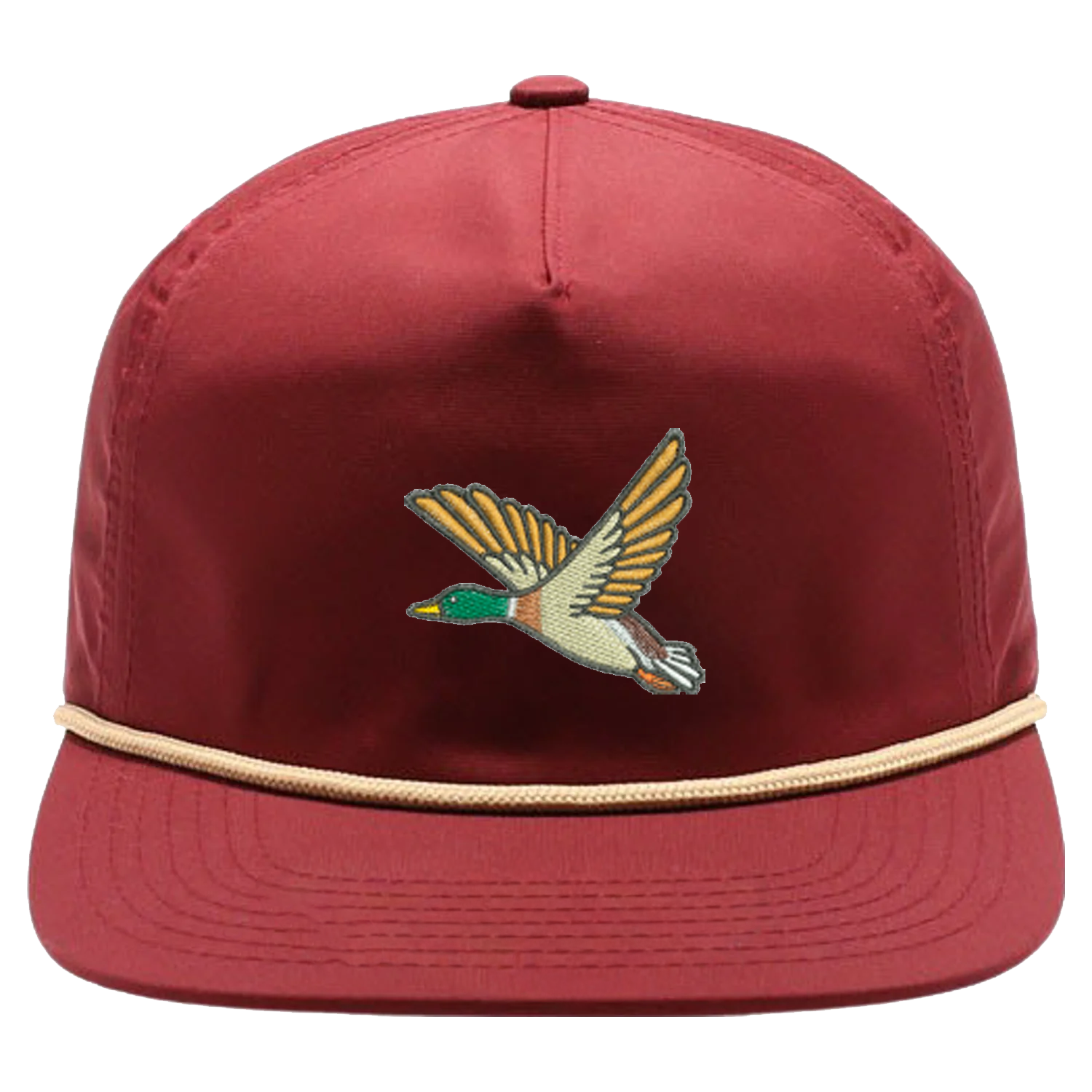 Burgundy Duck Rope Cap