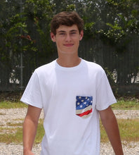 USA! USA! USA! FLAG POCKET TEE