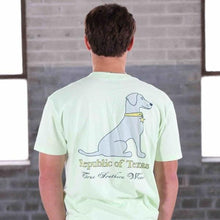 BLUE LACY POCKET TEE