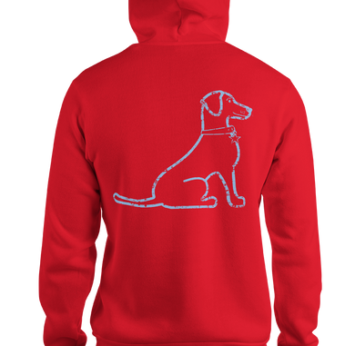VIntage Lacy Dog T-Shirt Hoodie Bright Red