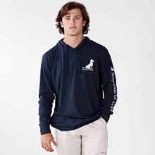 Vintage Lacy Dog T-Shirt Hoodie - Heather Blue